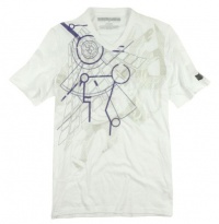 Sean John Mens Vinyl Look Graphic T-Shirt - Style STI22024 Sean John Mens Vinyl Look Graphic T-Shirt - Style STI22024