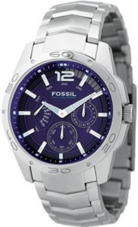 Fossil Men's BQ9346 Stainless Steel Bracelet Blue Analog Dial Multifunction Watch Fossil Men's BQ9346 Stainless Steel Bracelet Blue Analog Dial Multifunction Watch