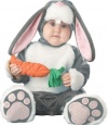 Lil Characters Infant Bunny Costume, Dark Grey/White/Pink