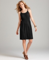 A Grecian-inspired dress from Style&co. makes an effortlessly elegant choice for day or night! The chain detail at the neckline adds a unique touch, too. A Grecian-inspired dress from Style&co. makes an effortlessly elegant choice for day or night! The chain detail at the neckline adds a unique touch, too.