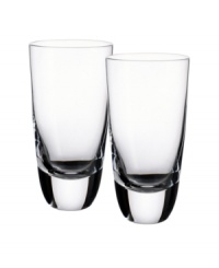 Worthy of the finest American whiskey, these highball glasses from the Villeroy & Boch drinkware and barware collection are exquisitely crafted in luxe crystal for classic bourbon cocktails. Weighted shams look and feel exceptional while maintaining the temperature of your drink. Worthy of the finest American whiskey, these highball glasses from the Villeroy & Boch drinkware and barware collection are exquisitely crafted in luxe crystal for classic bourbon cocktails. Weighted shams look and feel exceptional while maintaining the temperature of your drink.