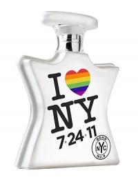 I LOVE NEW YORK for Marriage Equality: An easy-to-wear, easy-to-love fragrance that honors New York proudly setting the global pace in celebrating love, marriage and civil rights. Top notes: Mandarin, nutmeg and plum. Middle notes: Rose, jasmine, ginger lily. Bottom notes: Cashmere wood, sandalwood and amber. I LOVE NEW YORK for Marriage Equality: An easy-to-wear, easy-to-love fragrance that honors New York proudly setting the global pace in celebrating love, marriage and civil rights. Top notes: Mandarin, nutmeg and plum. Middle notes: Rose, jasmine, ginger lily. Bottom notes: Cashmere wood, sandalwood and amber.