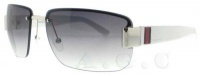 New Gucci 2851/S 0SR Palladium White Frame/Gray Gradient Lens 61mm Sunglasses New Gucci 2851/S 0SR Palladium White Frame/Gray Gradient Lens 61mm Sunglasses