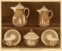 1915 Intaglio Print Wedgwood Ware Teapot Cup Saucer English Porcelain China - Original Intaglio Print 1915 Intaglio Print Wedgwood Ware Teapot Cup Saucer English Porcelain China - Original Intaglio Print