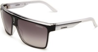 Carrera 22/S Shield Sunglasses,Shiny Black/white Frame/Grey Mirror Gradient & Silver Lens,One Size Carrera 22/S Shield Sunglasses,Shiny Black/white Frame/Grey Mirror Gradient & Silver Lens,One Size