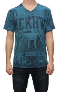 Retrofit Men's Short Sleeve V-Neck T-Shirt Teal Retrofit Men's Short Sleeve V-Neck T-Shirt Teal