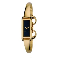 Gucci Women's YA109524 G-Line Gold-Plated Black Dial Watch Gucci Women's YA109524 G-Line Gold-Plated Black Dial Watch