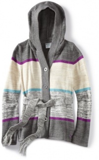 Roxy Kids Girls 7-16 One Look Hooded Sweater, Natural Sweater, Large