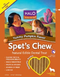 Halo Spot's Chew Dental Treat Pumpkin for Pets Small/Medium Halo Spot's Chew Dental Treat Pumpkin for Pets Small/Medium