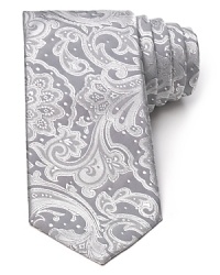 BOSS Black reinvents a classic with this paisley printed silk tie.