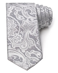 BOSS Black reinvents a classic with this paisley printed silk tie. BOSS Black reinvents a classic with this paisley printed silk tie.