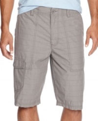 Add some refinement to your rugged look with these dobby-striped shorts from American Rag. Add some refinement to your rugged look with these dobby-striped shorts from American Rag.