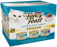 Fancy Feast Gourmet Cat Food, Grilled Seafood Variety Pack, 3-Ounce Cans (Pack of 24) Fancy Feast Gourmet Cat Food, Grilled Seafood Variety Pack, 3-Ounce Cans (Pack of 24)