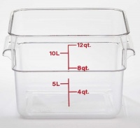 Camwear Polycarbonate Square Food Storage container, 12 Quart