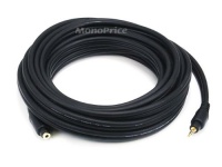 Monoprice 20ft Premium 3.5mm Stereo TRS Male-Female Extension Cable - Black Monoprice 20ft Premium 3.5mm Stereo TRS Male-Female Extension Cable - Black