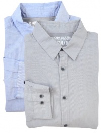 DKNY Jeans Micro Stripe Button-Down Shirt DKNY Jeans Micro Stripe Button-Down Shirt