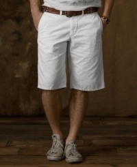 Rooted in the classics, a durable cotton chino short is faded and frayed to perfection for the timeworn quality of a vintage favorite. Rooted in the classics, a durable cotton chino short is faded and frayed to perfection for the timeworn quality of a vintage favorite.