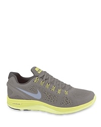 Feel weightless in the Lunarglide: these lightweight Nike sneakers hug the foot with a perfect fit thanks to customizable featherweight Flywire technology uppers. Feel weightless in the Lunarglide: these lightweight Nike sneakers hug the foot with a perfect fit thanks to customizable featherweight Flywire technology uppers.
