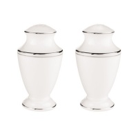 Lenox Federal Platinum Salt and Pepper Set, White Lenox Federal Platinum Salt and Pepper Set, White