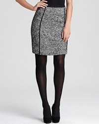 With a heightened hemline and slimming piping, this DKNY pencil skirt makes classic tweed look effortlessly cool. With a heightened hemline and slimming piping, this DKNY pencil skirt makes classic tweed look effortlessly cool.