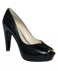 Serious about style? So are the JustJoshin peep-toe pumps by Nine West. A classic workday design gains edge from a tapered heel and curving topline. Serious about style? So are the JustJoshin peep-toe pumps by Nine West. A classic workday design gains edge from a tapered heel and curving topline.