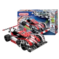 Erector Turbo Evolution Metal Construction Set, Red Erector Turbo Evolution Metal Construction Set, Red
