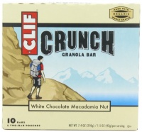 Clif Crunch Granola Bar, White Chocolate Macadamia, 5 Two-Bar Pouches Clif Crunch Granola Bar, White Chocolate Macadamia, 5 Two-Bar Pouches
