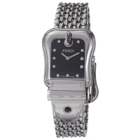 Fendi B. Fendi Mid-size Stainless Steel Black Dial Diamond Watch F386110D Fendi B. Fendi Mid-size Stainless Steel Black Dial Diamond Watch F386110D