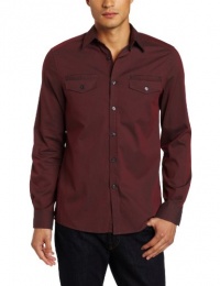 Kenneth Cole Men's Double Pocket Dobby Stripe Shirt Kenneth Cole Men's Double Pocket Dobby Stripe Shirt