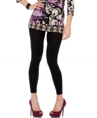 Show off your pedicure this season with HUE's footless tights! Made extra-opaque with a control top for a slimming silhouette. Show off your pedicure this season with HUE's footless tights! Made extra-opaque with a control top for a slimming silhouette.