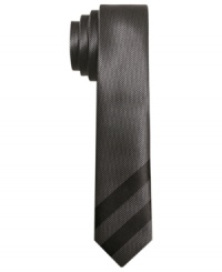 Give your look a little extra dimension. This skinny tie from Alfani RED rocks out your dress wardrobe. Give your look a little extra dimension. This skinny tie from Alfani RED rocks out your dress wardrobe.
