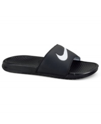 Give your feet the spa treatment in these sporty slide men's sandals featuring a one-piece injected Phylon midsole that practically massages your feet as your walk. Light, comfy and airport friendly. Imported. Give your feet the spa treatment in these sporty slide men's sandals featuring a one-piece injected Phylon midsole that practically massages your feet as your walk. Light, comfy and airport friendly. Imported.