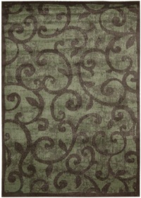 Nourison Interpretations Brown Contemporary Floral 2-Feet by 2.9-Feet Polyacrylic Area Rug Nourison Interpretations Brown Contemporary Floral 2-Feet by 2.9-Feet Polyacrylic Area Rug