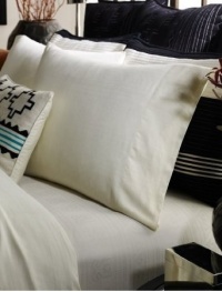 Lauren by Ralph Lauren Bedding, Black Adobe Jacquard Standard Pillowcases Cream