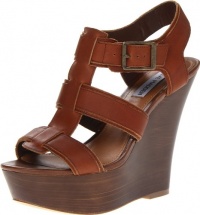 Steve Madden Women's Wanting Wedge Sandal,Cognac Leather,7.5 M US Steve Madden Women's Wanting Wedge Sandal,Cognac Leather,7.5 M US