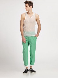 EXCLUSIVELY AT SAKS. As cool as the summer is hot in slouchy matte sheer jersey. PolyesterDry cleanMade in USA EXCLUSIVELY AT SAKS. As cool as the summer is hot in slouchy matte sheer jersey. PolyesterDry cleanMade in USA