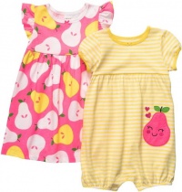 Carter's Infant 2-Pack Romper Dress - Yellow-24 Months Carter's Infant 2-Pack Romper Dress - Yellow-24 Months