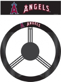 MLB Anaheim Angels Poly-Suede Steering Wheel Cover MLB Anaheim Angels Poly-Suede Steering Wheel Cover
