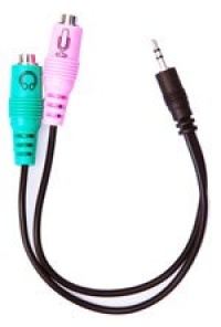 Headset Buddy Adapter: PC Headset to Phone Adapter PC35-PH25 - Use Computer Headset with Home/Cell Phones - Convert Dual 3.5mm to 2.5mm Headset Buddy Adapter: PC Headset to Phone Adapter PC35-PH25 - Use Computer Headset with Home/Cell Phones - Convert Dual 3.5mm to 2.5mm