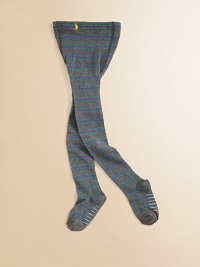 Bold stripes and pony logo add style and substance to these cozy, stretchy tights.Non-slip bottoms80% cotton/19% polyester/1% spandexMachine washMade in USA