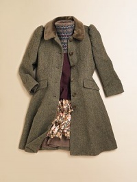 The princess coat in refined wool tweed is tailored for a timeless look with hallmark details in a flattering fit-and-flare silhouette.Round velvet collarLong sleevesButton-frontFlap welt pocketsPrincess seamsFully linedWoolDry cleanImported Please note: Number of buttons may vary depending on size ordered. The princess coat in refined wool tweed is tailored for a timeless look with hallmark details in a flattering fit-and-flare silhouette.Round velvet collarLong sleevesButton-frontFlap welt pocketsPrincess seamsFully linedWoolDry cleanImported Please note: Number of buttons may vary depending on size ordered.