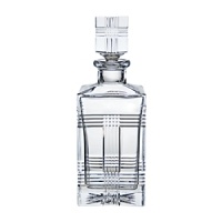 Classic preppy gets an elevated look with this striking crystal decanter from Lauren Ralph Lauren. Detailed with a wide rectangular barrel, sweeping neck and graceful turned-out lip, it's hand cut in a handsome Glen plaid pattern. Classic preppy gets an elevated look with this striking crystal decanter from Lauren Ralph Lauren. Detailed with a wide rectangular barrel, sweeping neck and graceful turned-out lip, it's hand cut in a handsome Glen plaid pattern.