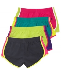 Keep the tempo! These board shorts from Nike Action help her stay ahead of the pack whether she's hanging out with friends or competing in a big game. (Clearance) Keep the tempo! These board shorts from Nike Action help her stay ahead of the pack whether she's hanging out with friends or competing in a big game. (Clearance)