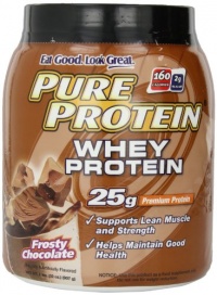 Pure Protein Whey Protein Chocolate Frosty, 2 lb