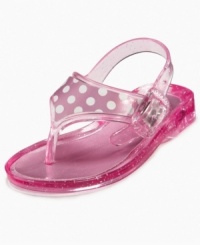 She'll be ready for this jelly. Spice up her footwear with these sparkly sandals from First Impressions. She'll be ready for this jelly. Spice up her footwear with these sparkly sandals from First Impressions.