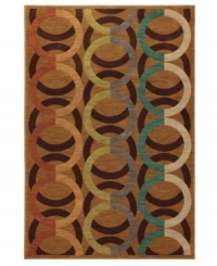 Inspired by mid-century mod motifs, the Artois Dainville area rug from Karastan offers a bold colorway in teal, henna and more for any room in need of a fashion-forward update. Thick and resilient underfoot, this plush piece is woven from 2-ply nylon pile, ensuring easy care and long-lasting wear. Inspired by mid-century mod motifs, the Artois Dainville area rug from Karastan offers a bold colorway in teal, henna and more for any room in need of a fashion-forward update. Thick and resilient underfoot, this plush piece is woven from 2-ply nylon pile, ensuring easy care and long-lasting wear.