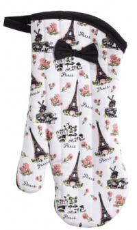 Jessie Steele Parisian Toile Oven-Mitt with Bow Jessie Steele Parisian Toile Oven-Mitt with Bow