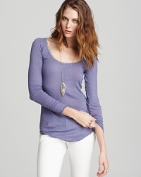 Free People Top - Crushed Rib Knit Free People Top - Crushed Rib Knit