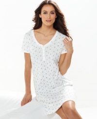 Snuggle up with the delicate floral pattern of Charter Club's Autumn Floral sleepshirt. Snuggle up with the delicate floral pattern of Charter Club's Autumn Floral sleepshirt.