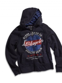 GUESS Kids Boys Big Boy Active Jacket with Front Art, NAVY (8/10) GUESS Kids Boys Big Boy Active Jacket with Front Art, NAVY (8/10)